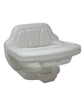 STEP 2 White Booster Seat Child's Baby Doll Playtime Hook On Chair Feeding